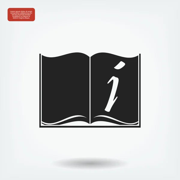 Libro abierto icono — Archivo Imágenes Vectoriales