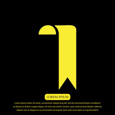 yer işareti kurdele simgesi