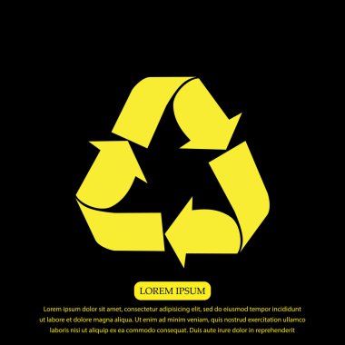 geri dönüşüm işareti simgesi