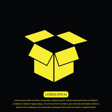 Kutusu vektör simgesi