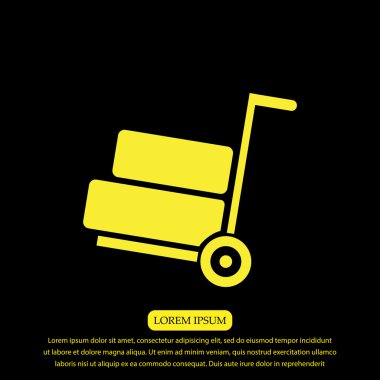 el arabası vektör simgesi