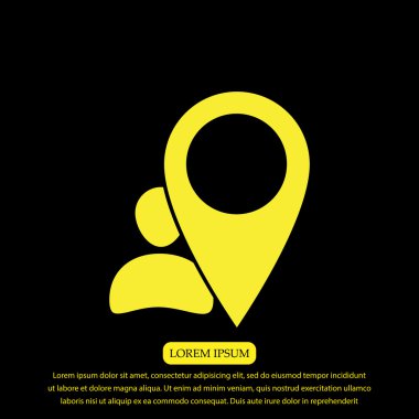 İşaretçi vektör simgesi