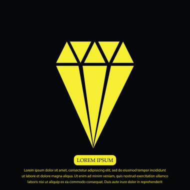 Elmas vektör simgesi 