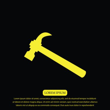 çekiç vektör simgesi