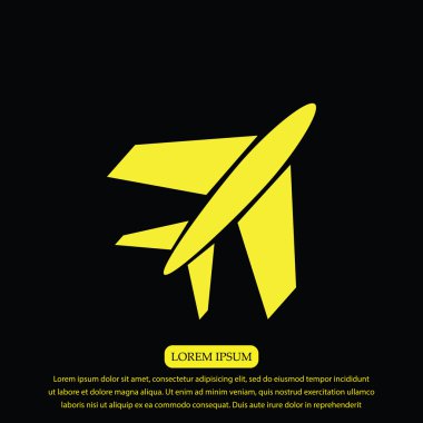 uçak vektör simgesi