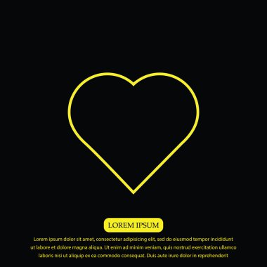 Kalp Vektörü Simgesi