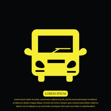 otobüs vektör simgesi