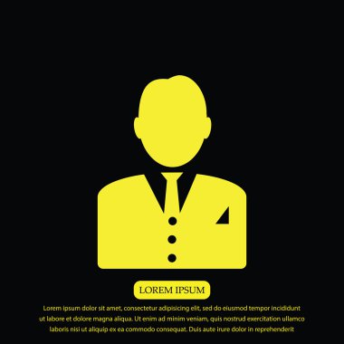 işadamı vektör simgesi 