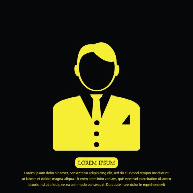 işadamı vektör simgesi 