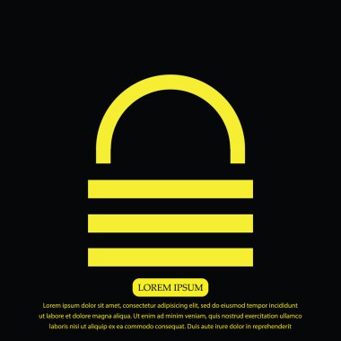 Güvenlik kilidi simgeler