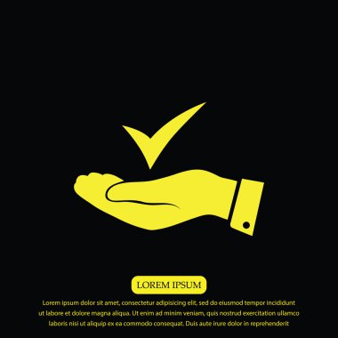 vektör simge onaylamak