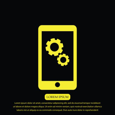 Akıllı telefon vektör simgesi 