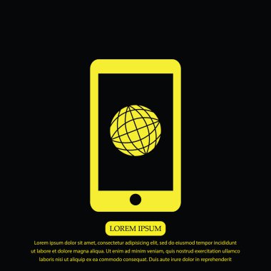 Akıllı telefon vektör simgesi 