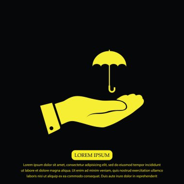 El simgesi olan şemsiye