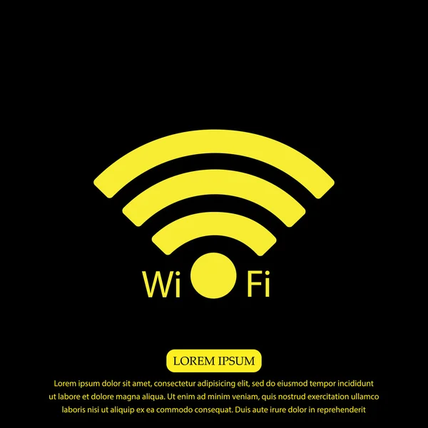 Icona segnale Wi-Fi — Vettoriale Stock