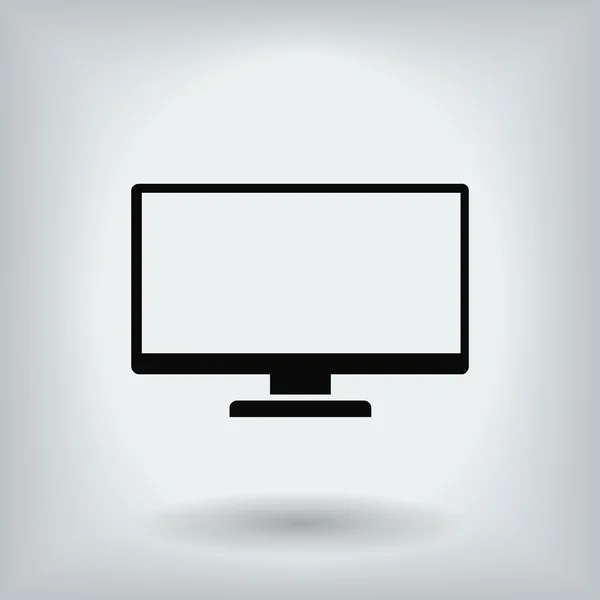 Tv icône vectorielle plat — Image vectorielle