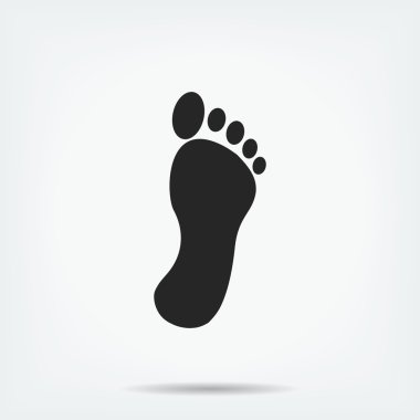 footprint vector icon clipart