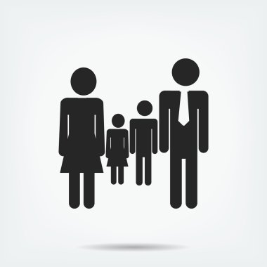 Aile vektör simgesi