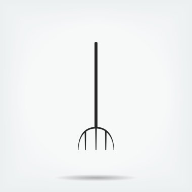 Bahçe çatal simgesi