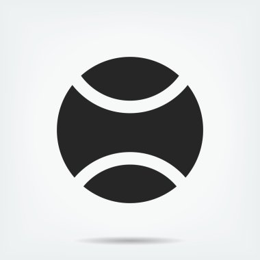 Tenis topu vektör simgesi