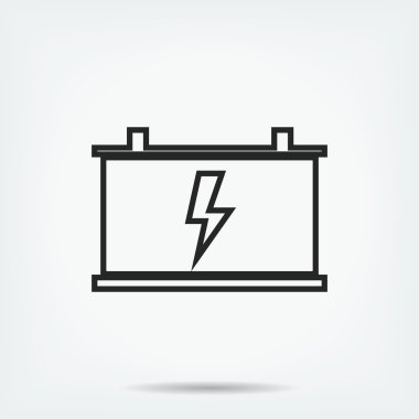 Araba akü vektör simgesi