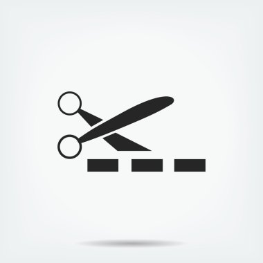 Makas vektör simgesi