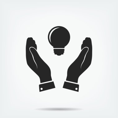 elinde ampul simgesi