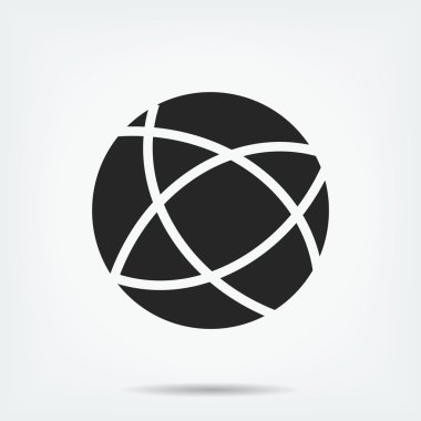 Küresel teknoloji vektör simgesi