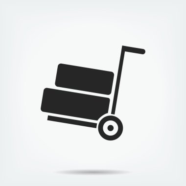 el arabası vektör simgesi