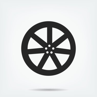 tekerlek disk vektör simgesi