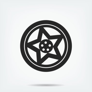 tekerlek disk vektör simgesi