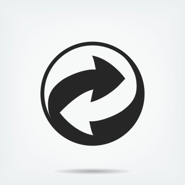 geri dönüşüm işareti simgesi