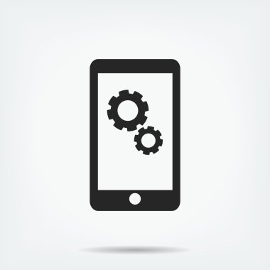 Akıllı telefon vektör simgesi