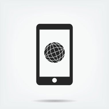 Akıllı telefon vektör simgesi