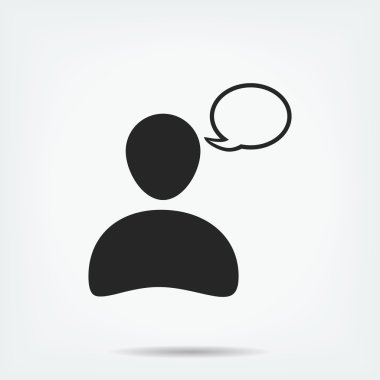 Sohbet vektör simgesi