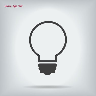 ampul vektör simgesi