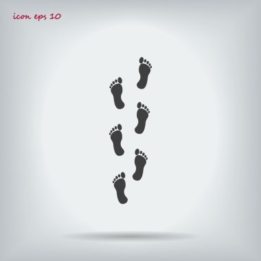  adımları vektör simgesi