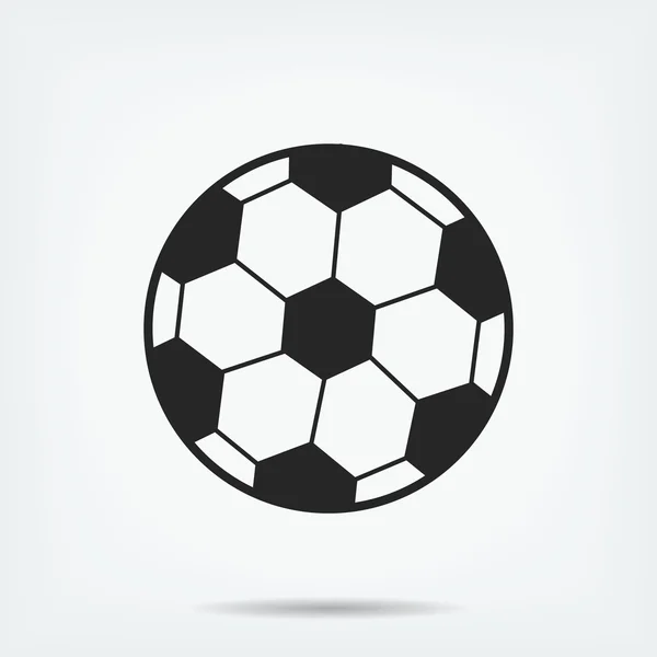 Icône de ballon de football classique — Image vectorielle