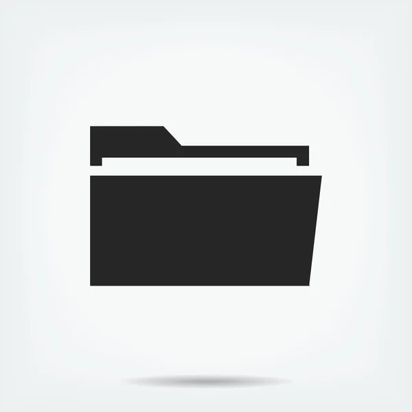 Icono de carpeta de documento — Vector de stock