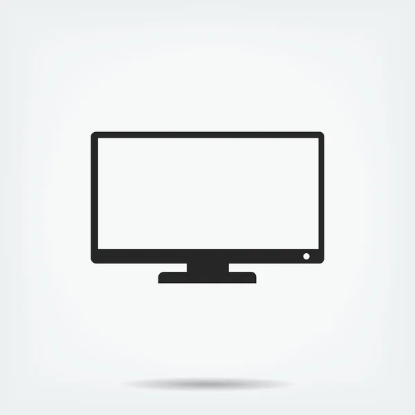 TV scherm pictogram — Stockvector