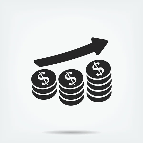 Geld vector pictogram — Stockvector