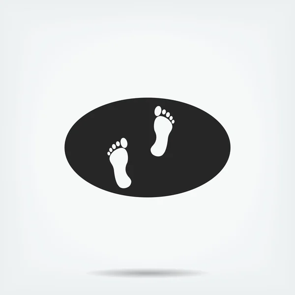 Footprints vector icon — Stock Vector