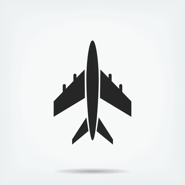 Αεροπλάνο εικονίδιο του φορέα — Διανυσματικό Αρχείο