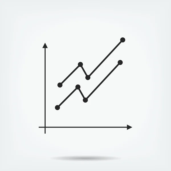 Business Graph Chart icon — Stock Vector