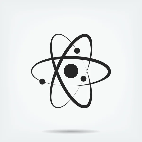 Atom-Zeichen-Symbol — Stockvektor