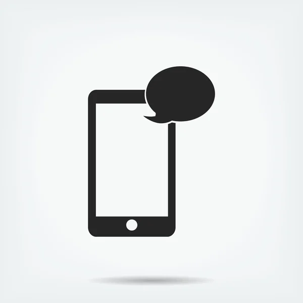 Pictogram sms de mobiele telefoon — Stockvector