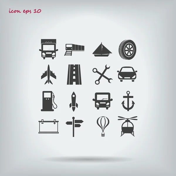 Transport vector icons — Stock Vector