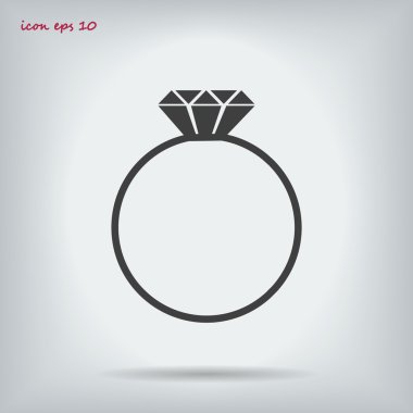 Yüzük vektör simgesi