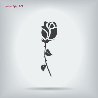 Gül vektör simgesi