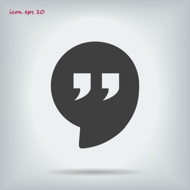 Alıntı vektör simgesi